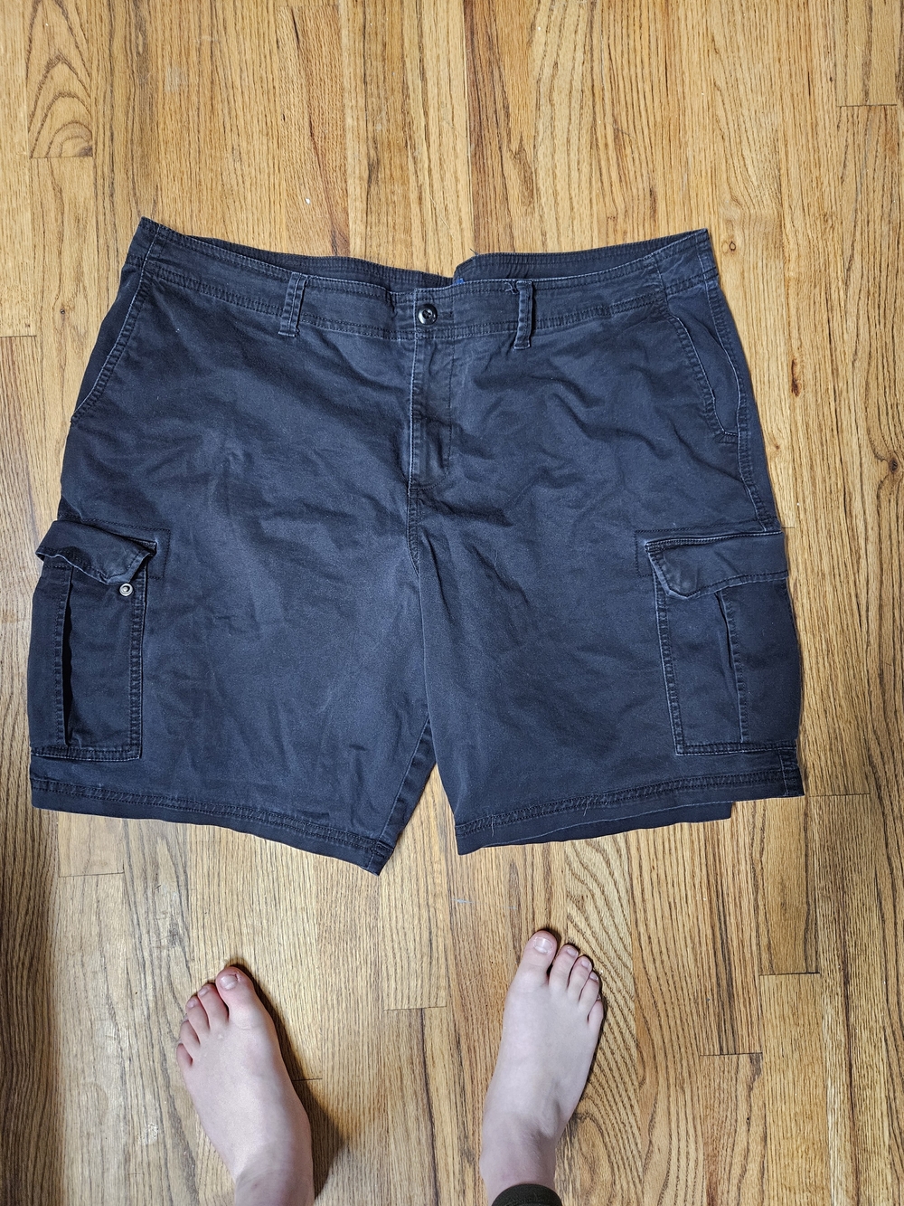Men's Black Cargo Shorts